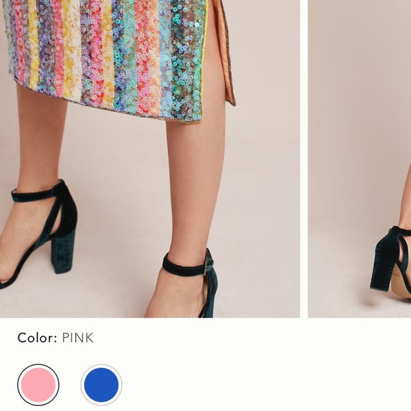 Maeve Peach and Coral Fabric - Picture 5 of 5